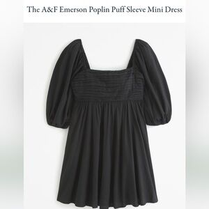 The A&F Emerson Poplin Puff Sleeve Mini Dress